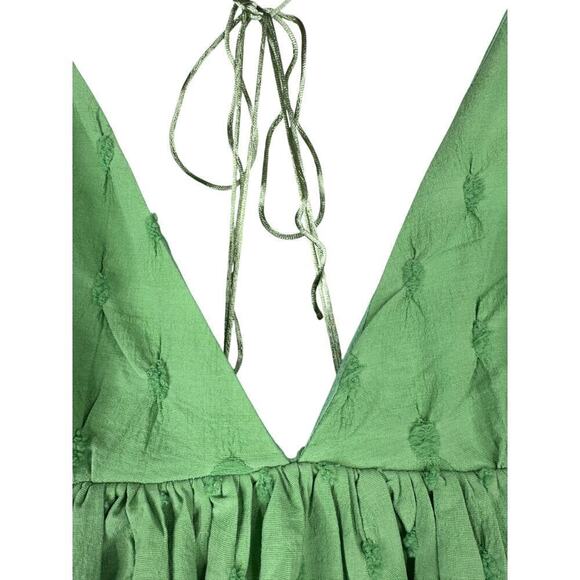 Free People NEW Primmy Midi Dress Greengage Size Medium Green - Picture 12 of 15